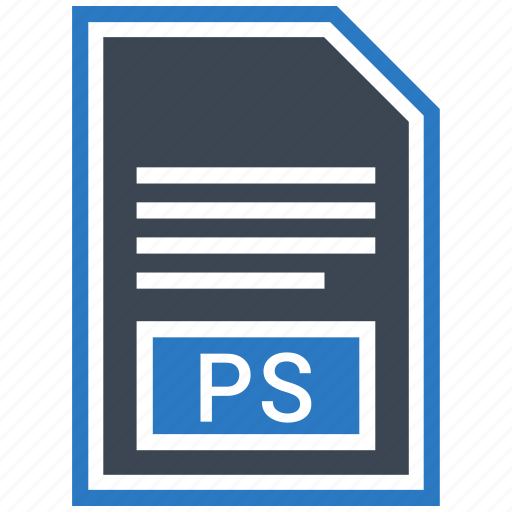 Extensiom, file, file format, ps icon - Download on Iconfinder