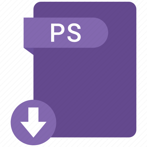 Extension, file, format, paper, ps icon - Download on Iconfinder
