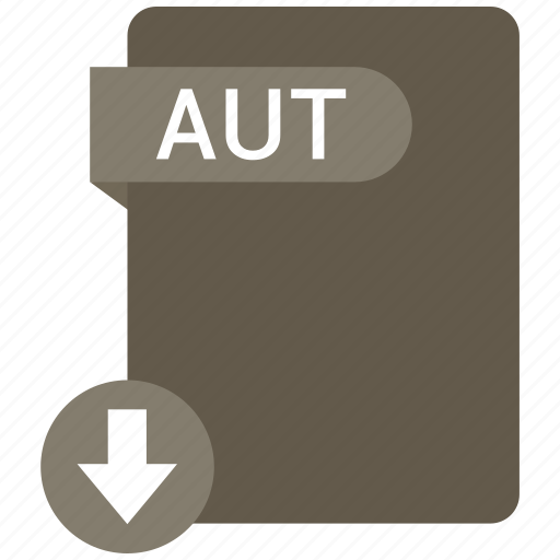 Aut, extension, file, format, paper icon - Download on Iconfinder