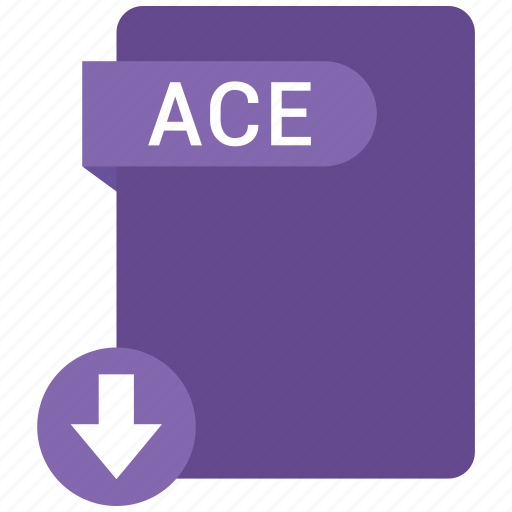 Ace, extension, file, format, paper icon - Download on Iconfinder