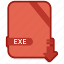 document, exe, extension, format, paper