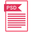 documents, file, format, paper, psd 