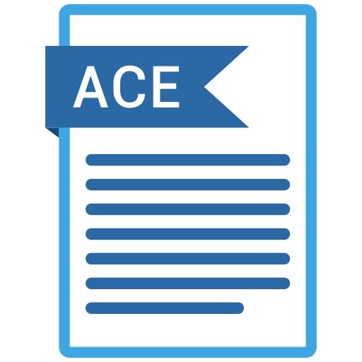 Ace, document, extension, folder, paper icon - Free download
