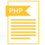 document, extension, folder, paper, php 