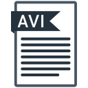 avi, document, extension, folder, paper