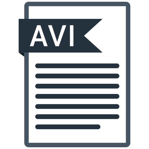 Avi, document, extension, folder, paper icon - Free download