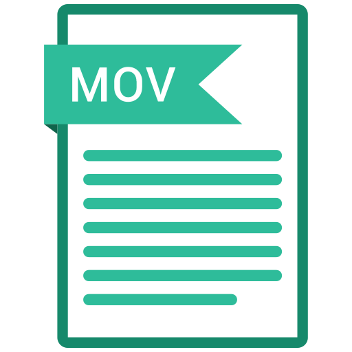 Document, extension, folder, mov, paper icon - Free download