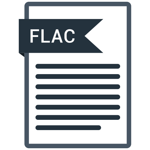 Documents, file, flac, format, paper icon - Free download