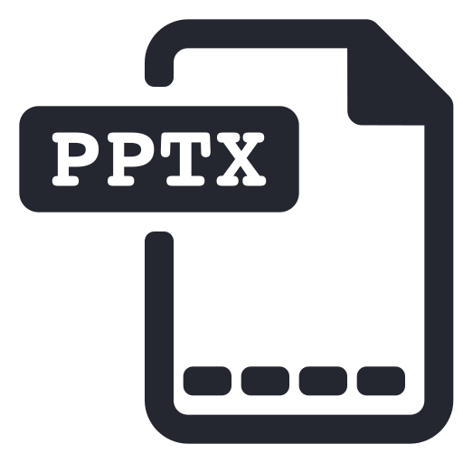 Extension, file, pptx, presentation icon - Free download