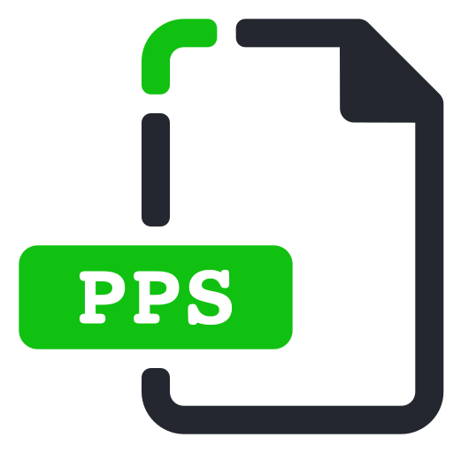 Extension, file, pps, presentation icon - Free download