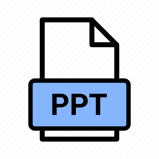 File, folder, ppt, document, format, extension, paper icon - Download on Iconfinder