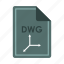 computer, concept, dwg, extension, file, format, text 