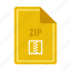 computer, concept, extension, file, format, text, zip 