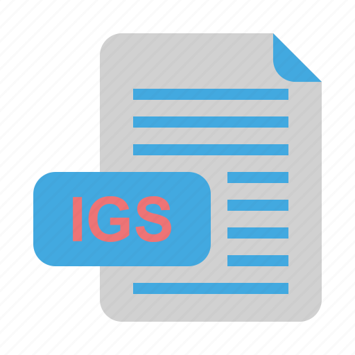 File, file format, format, iges, igs icon - Download on Iconfinder