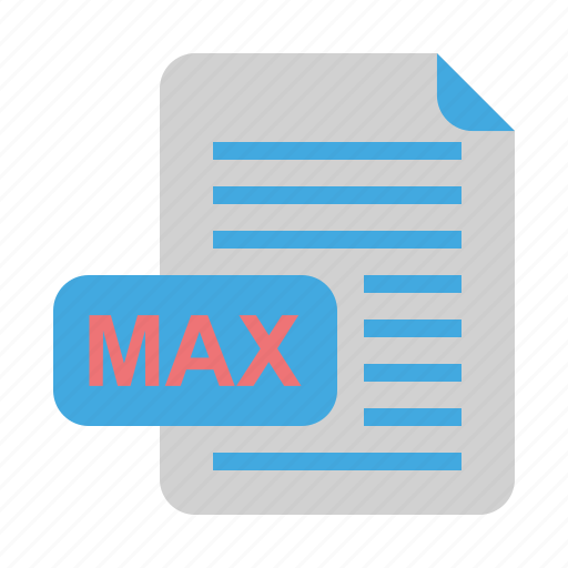 3dmax, file, file format, format, max icon - Download on Iconfinder