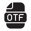otf, file, data, filetype, fileformat, format, document, extension 