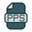 pps, file, data, filetype, fileformat, format, document, extension 