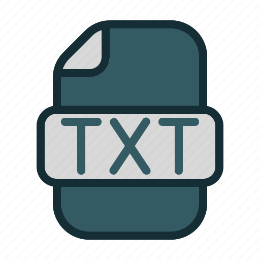 Txt, file, data, filetype, fileformat, format, document icon - Download on Iconfinder