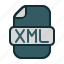 xml, file, data, filetype, fileformat, format, document, extension 