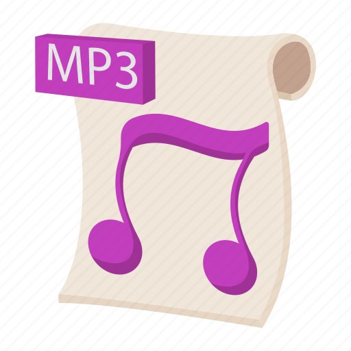 Audio, cartoon, file, mp3, music, sign, web icon - Download on Iconfinder