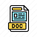 doc, file, format, document, presentation, web