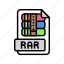 rar, file, format, document, presentation, web 