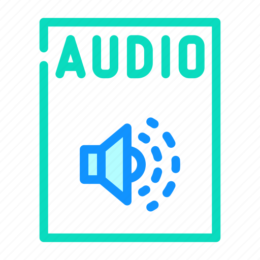 Audio, file, format, document, presentation, web icon - Download on Iconfinder