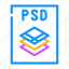 psd, file, format, document, presentation, web 