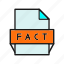 format, fact, file, document 