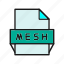 format, mesh, file, document 