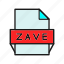 format, zave, file, document 