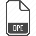file, format, type, document, dpe