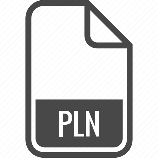 Document, file, format, pln, type icon