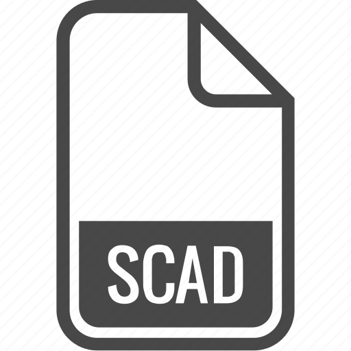 File, format, type, document, scad icon - Download on Iconfinder