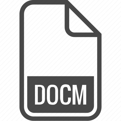 File, format, type, docm, document icon - Download on Iconfinder