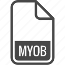 file, format, type, document, myob