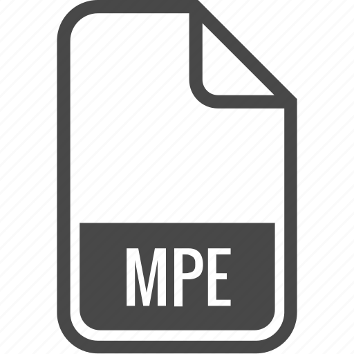 File, format, type, document, mpe icon - Download on Iconfinder