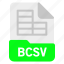 bcsv, document, file, format 