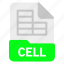 cell, document, file, format 