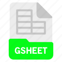 document, file, format, gsheet