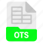 document, file, format, ots 
