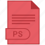 document, extension, folder, format, paper, ps 