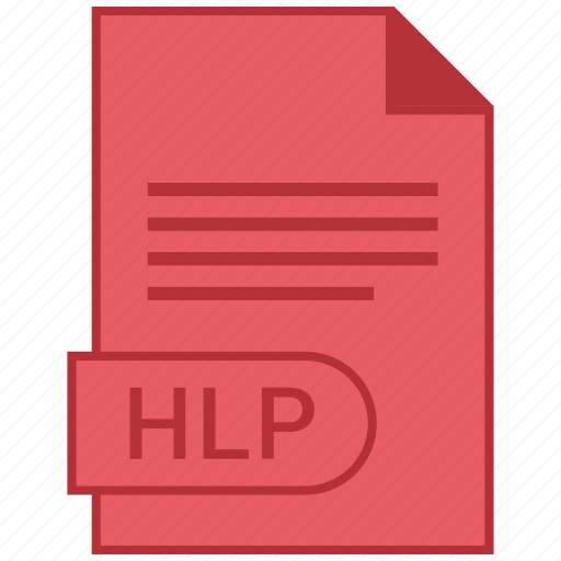 Document, extension, folder, format, hlp, paper icon - Download on Iconfinder