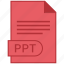 document, extension, folder, format, paper, ppt 