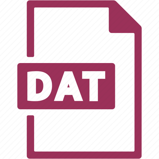 Dat, file, format, document, extension icon - Download on Iconfinder