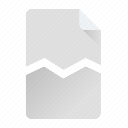 Broken, document, file, format icon - Download on Iconfinder