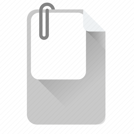 Attach, attached, document, file, format icon - Download on Iconfinder