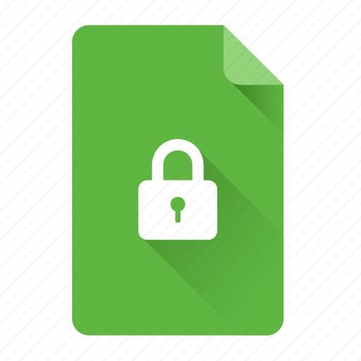Document, file, format, lock, password icon - Download on Iconfinder
