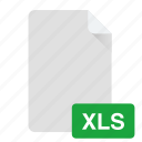 document, excel, file, format, xls