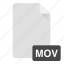document, file, format, mov, movie 